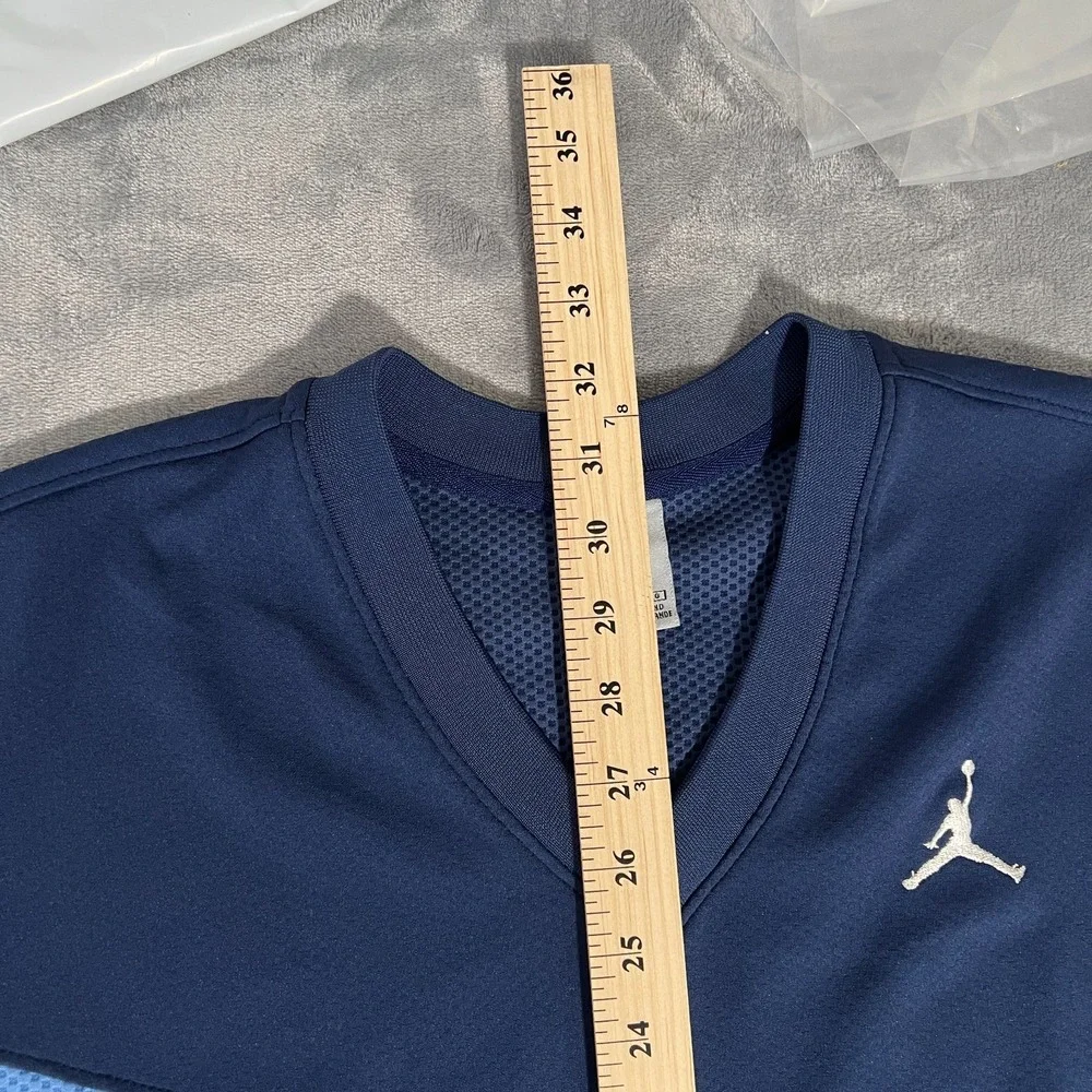 Vintage Y2K Nike Air Jordan Jersey Shirt Mens XL Blue Colorblock 17 V Neck UNC